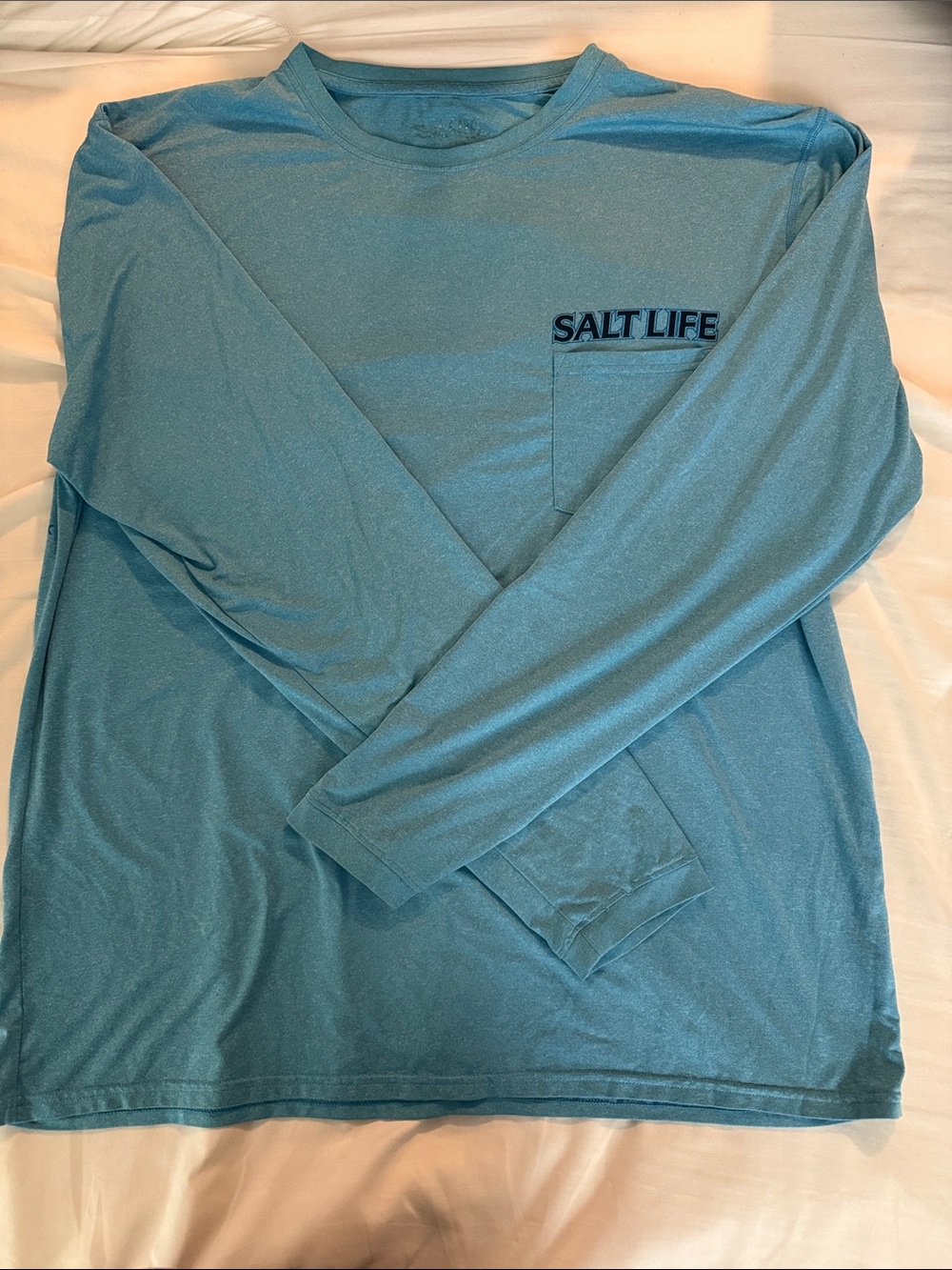 Salt Life Men’s Long Sleeve Pocket Tee - Blue